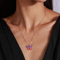 Pink Blue Butterfly